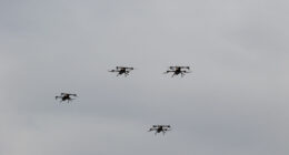 Drone swarm.