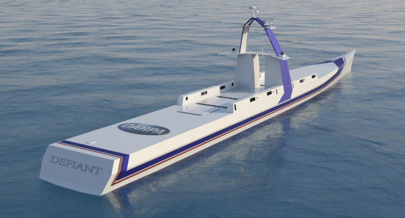 Concept design for NOMARS Defiant unmanned ship