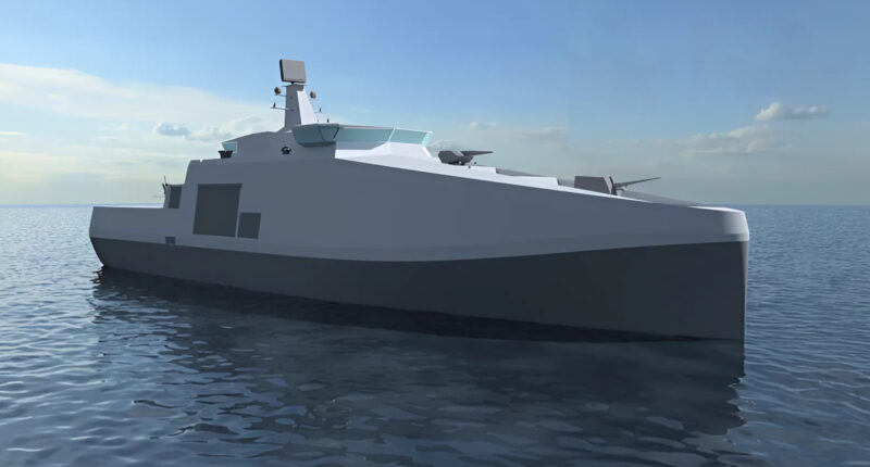 Rendering of Lithuanian Navy’s Perkūnas (Thunder) class patrol boats