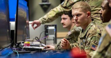 US soldiers participate in Moonlight Defender, an exercise designed to focus on refining their defensive and offensive skill sets