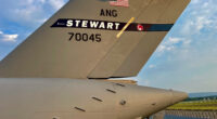 Microvanes installed on a C-17 Globemaster III at Stewart Air National Guard Base