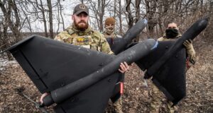 Ukrainian forces carrying the Seth UAS